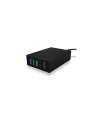 ICY BOX IB-CH504-QN USB charger black - Universal charger m. 8 adapters - nr 1