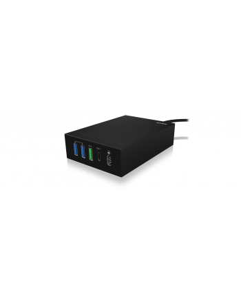 ICY BOX IB-CH504-QN USB charger black - Universal charger m. 8 adapters