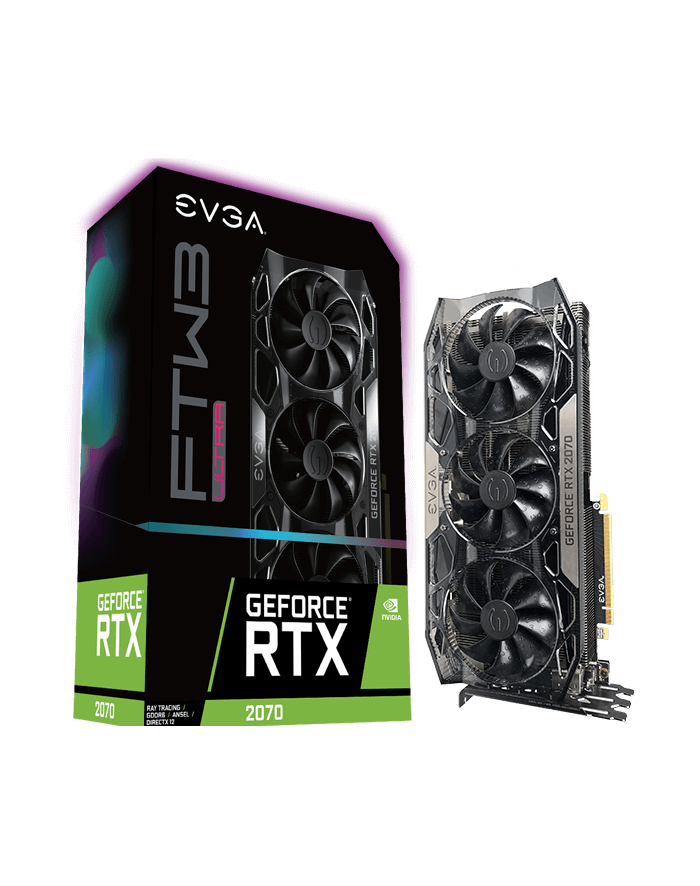 EVGA GeForce RTX 2070 FTW3 ULTRA GAMING, 8GB GDDR6, iCX2 & RGB LED główny
