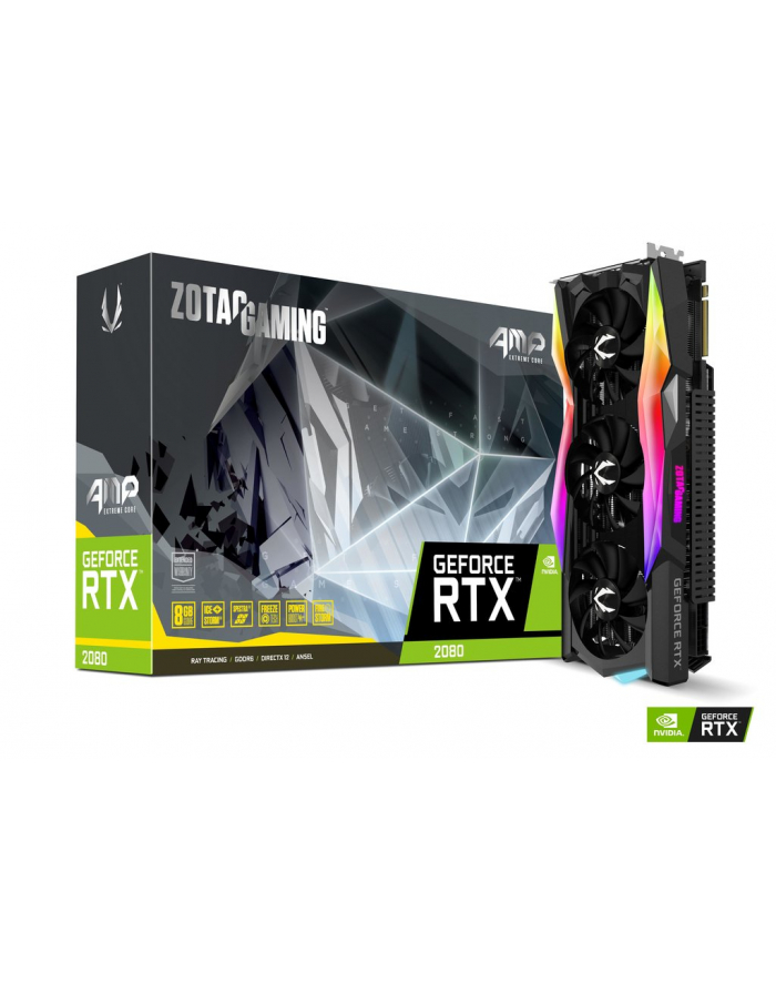 ZOTAC GAMING GeForce RTX 2080 AMP Extreme Core, 8GB GDDR6, HDMI, 3xDP, USB-C główny