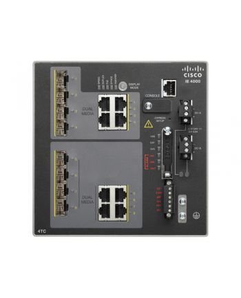 Cisco Systems Cisco IE 4000 4 x combo 10/100M, 4 x 1G Combo , LAN Base