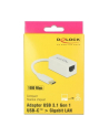 DeLOCK USB 3.1 with USB C St> RJ45 Bu white - nr 17