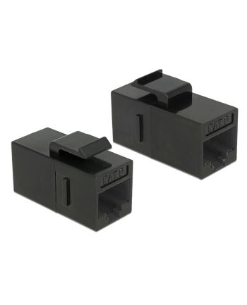 DeLOCK Keystone RJ45 Bu/Bu Cat.6 black