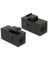 DeLOCK Keystone RJ45 Bu/Bu Cat.6 black - nr 2