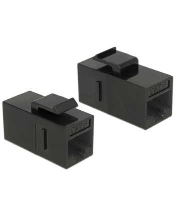 DeLOCK Keystone RJ45 Bu/Bu Cat.6 black