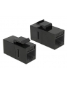 DeLOCK Keystone RJ45 Bu/Bu Cat.6 black - nr 7