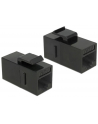 DeLOCK Keystone RJ45 Bu/Bu Cat.6 black - nr 8