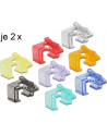 DeLOCK RJ45 Repair Set 16 clips color - Starter - nr 9