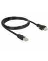 DeLOCK Patch cable m. Schraube Cat.6 1m black - nr 7