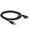 DeLOCK Patch cable m. Schraube Cat.6 2m black - nr 11