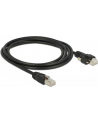DeLOCK Patch cable m. Schraube Cat.6 2m black - nr 9