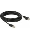 DeLOCK Patch cable m. Schraube Cat.6 5m black - nr 13