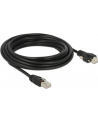 DeLOCK Patch cable m. Schraube Cat.6 5m black - nr 9
