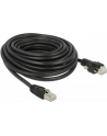 DeLOCK Patch cable m. Schraube Cat.6 10m black - nr 10