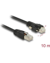 DeLOCK Patch cable m. Schraube Cat.6 10m black - nr 11