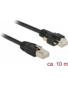 DeLOCK Patch cable m. Schraube Cat.6 10m black - nr 4