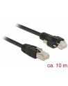 DeLOCK Patch cable m. Schraube Cat.6 10m black - nr 7