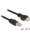 DeLOCK Patch cable m. Schraube Cat.6 10m black - nr 8