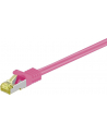 goobay Patch cable SFTP m.Cat7 pink 0,25m - LSZH, Magenta - nr 5