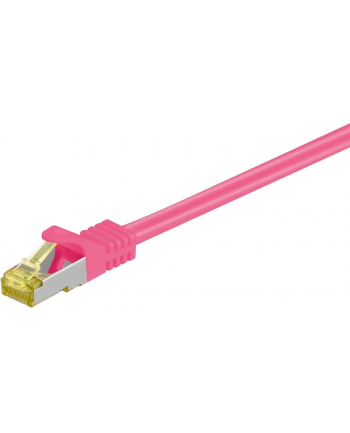 goobay Patch cable SFTP m.Cat7 pink 0,50m - LSZH, Magenta