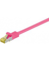 goobay Patch cable SFTP m.Cat7 pink 1,00m - LSZH, Magenta - nr 7