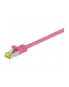 goobay Patch cable SFTP m.Cat7 pink 5,00m - LSZH, Magenta - nr 5