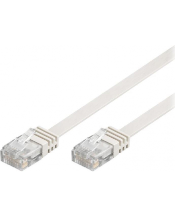 goobay Cat5e U/UTP flat white 10,00m