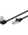 goobay Patch cable CAT5e F/UTP 90° black 0,25m - nr 1