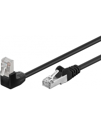 goobay Patch cable CAT5e F/UTP 90° black 1,00m