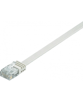 goobay Patch cable Cat6 U/UTP flat white 2,0m