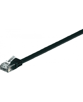 goobay Patch cable Cat6 U / UTP flat black 1,0m
