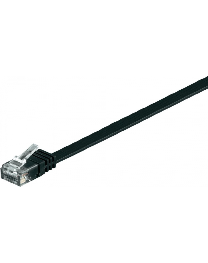 goobay Patch cable Cat6 U / UTP flat black 1,0m główny