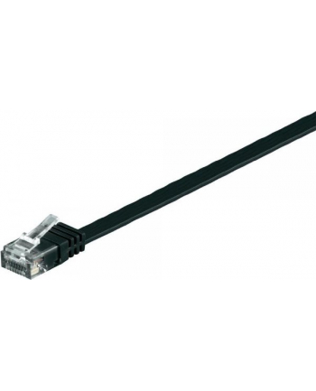goobay Patch cable Cat6 U/UTP flat black 2,0m