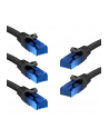 goobay Patch cable Cat6 U/UTP flat black 5,0m - nr 9