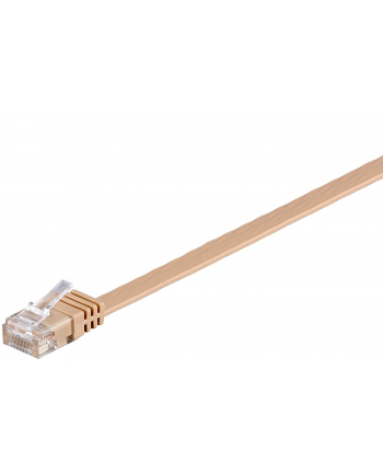 goobay Patch cable Cat6 U/UTP flat brown 15,0m - bright brown nr 2