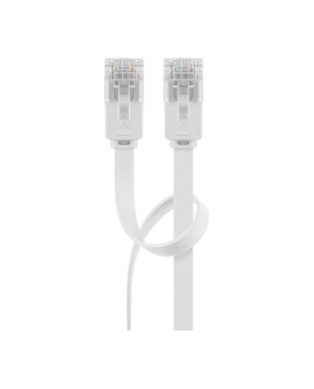 goobay Cat5e U/UTP flat white 1,00m