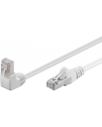 goobay Patch cable CAT5e F/UTP 90° white 0,25m