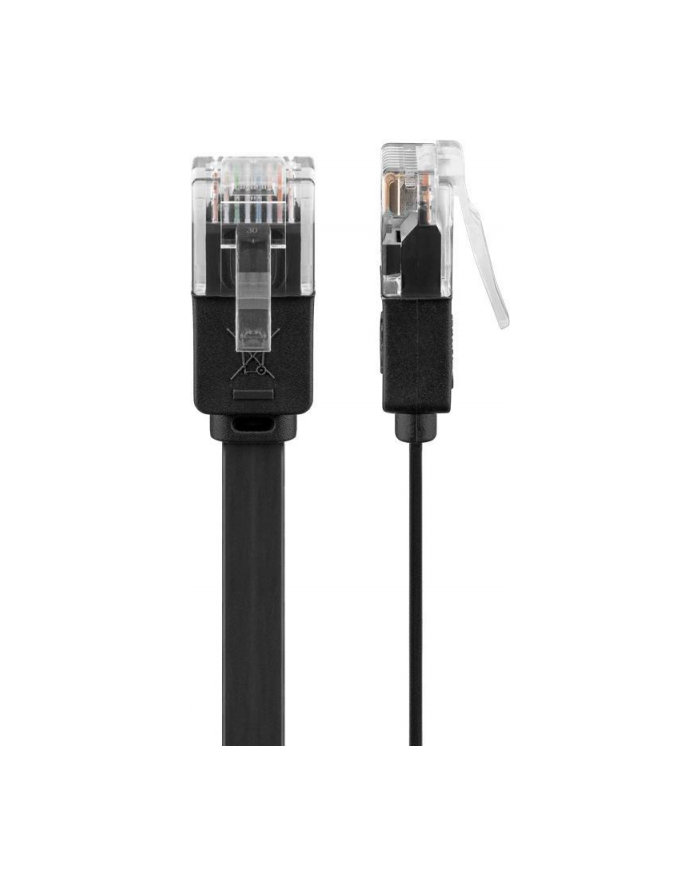goobay Patch cable Cat6 U/UTP flat black 15,0m główny