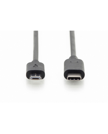 assmann Kabel połączeniowy USB 2.0 HighSpeed Typ USB C/microUSB B M/M czarny 3m