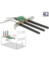 DeLOCK PCIe> 1x M.2 with 3 antennas - Low profile - nr 20