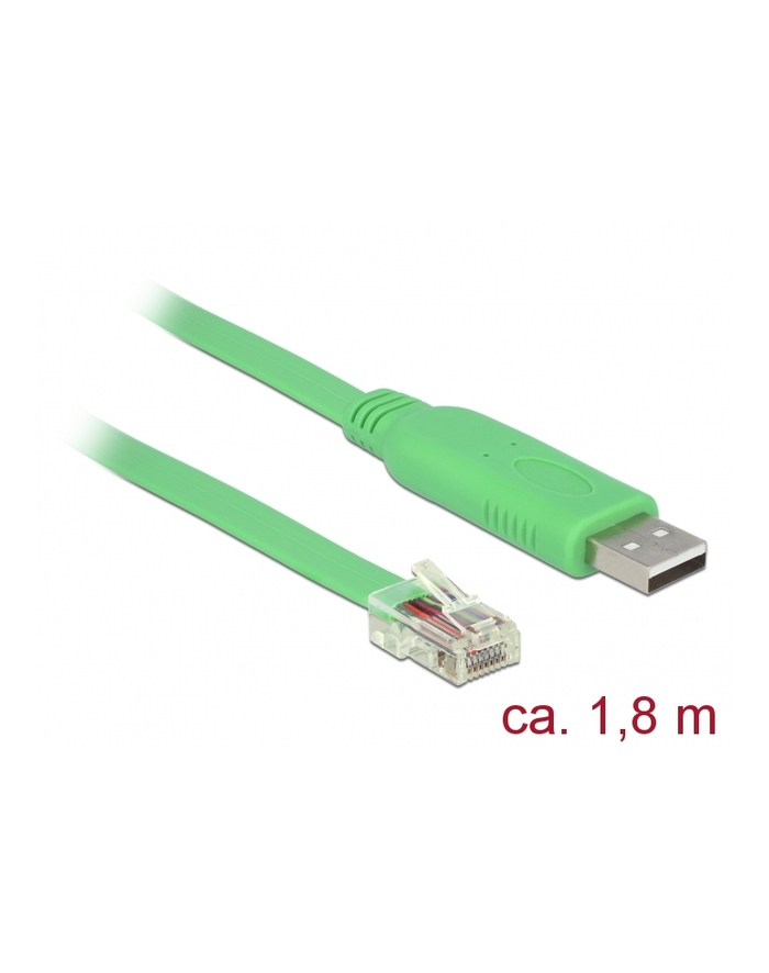 DeLOCK USB2.0 Adapt.>1x RS-232 RJ45 - USB 2.0 Type A St-St. główny
