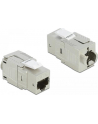 DeLOCK Keystone RJ45 Bu/Bu Cat.6 silver - nr 16