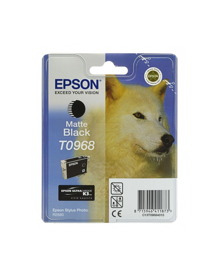Tusz Epson T0968 matte black UltraChrome K3 | Stylus Photo R2880 główny