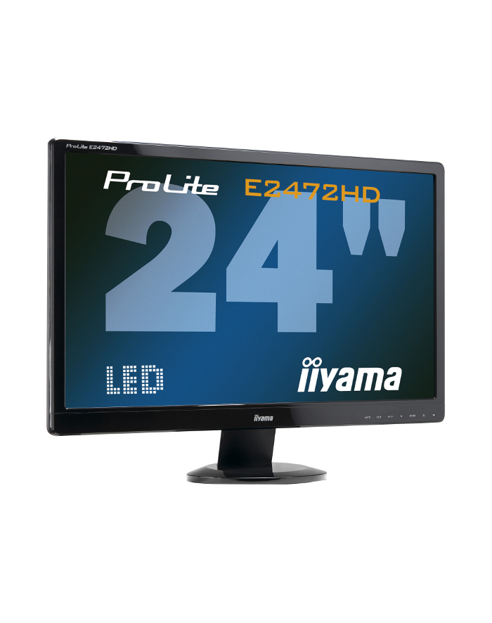 Monitor LED 24'' Iiyama ProLite E2472HD, 16:9/1000:1/2ms/DVI/HDMI/Full HD główny