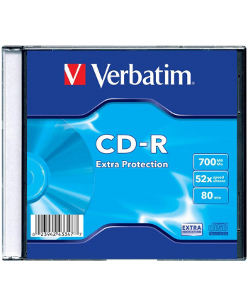 CD-R VERBATIM 43347 700MB/80MIN DATA LIFE SLIM 1SZT