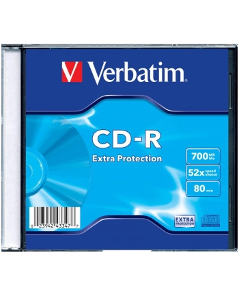 CD-R VERBATIM 43347 700MB/80MIN DATA LIFE SLIM 1SZT
