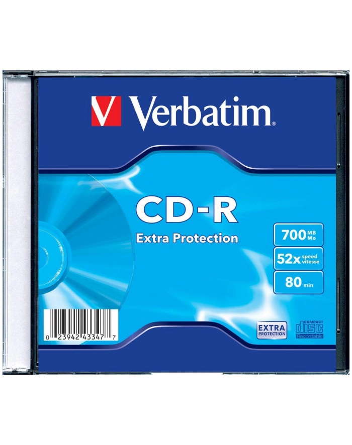 CD-R VERBATIM 43347 700MB/80MIN DATA LIFE SLIM 1SZT główny