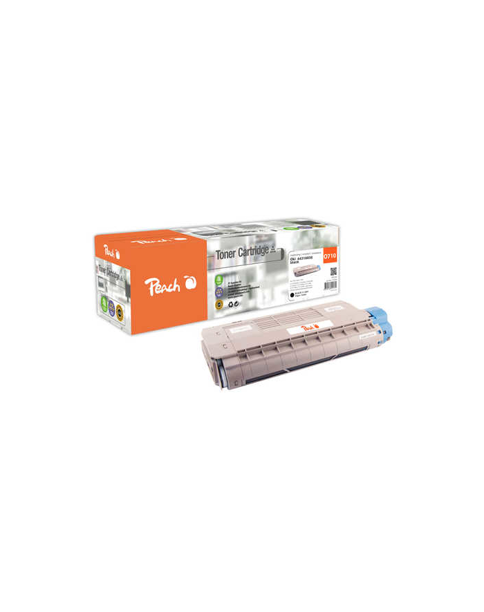 Peach Oki C710/711 (no. 44318608), black, PT236 1 toner cartridge główny