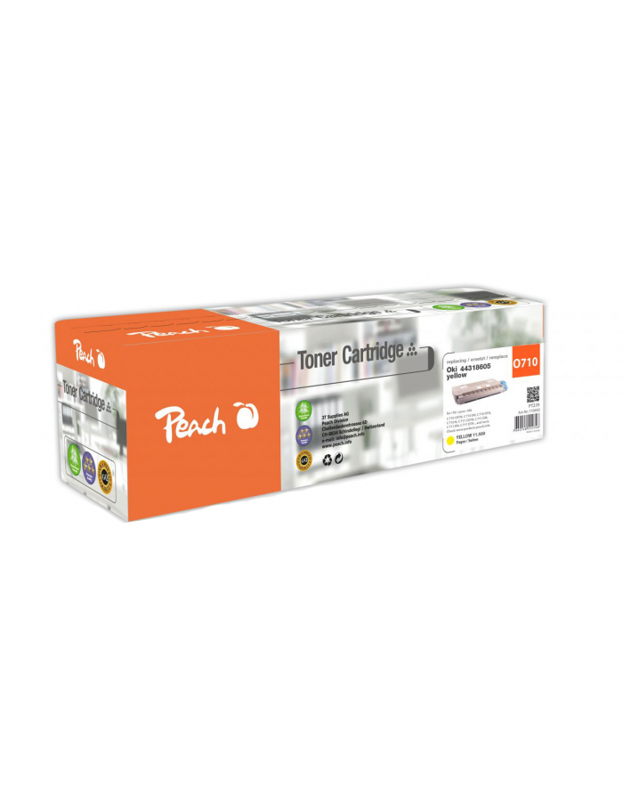 Peach Oki C710/711 (no. 44318605), yel, PT239 1 toner cartridge główny