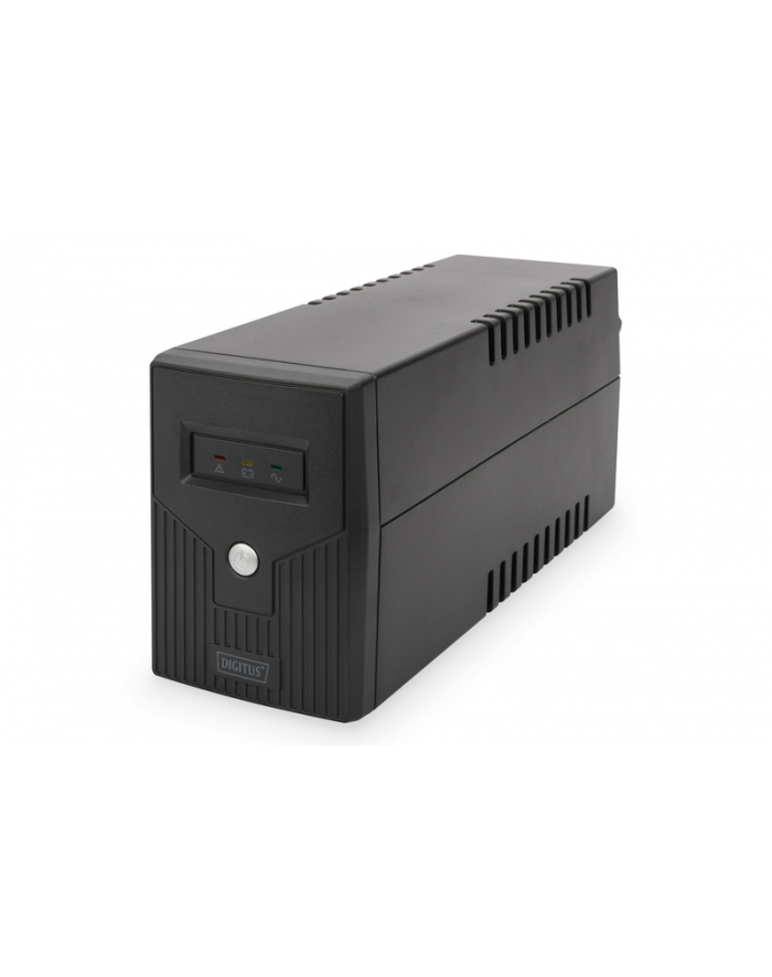 DIGITUS Zasilacz awaryjny UPS Line-Ineractive LED, 600VA/360W, 1x12V/7Ah, AVR, 2xSCHUKO, główny